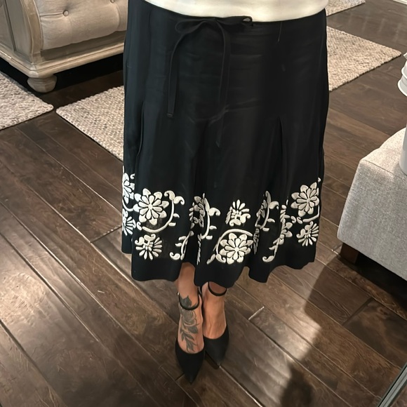 Black linen skirt - Picture 4 of 14